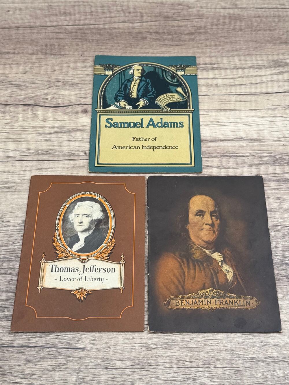 Vintage 1930s John Hancock Life Insurance Booklets- (3) Franklin Jefferson Adams